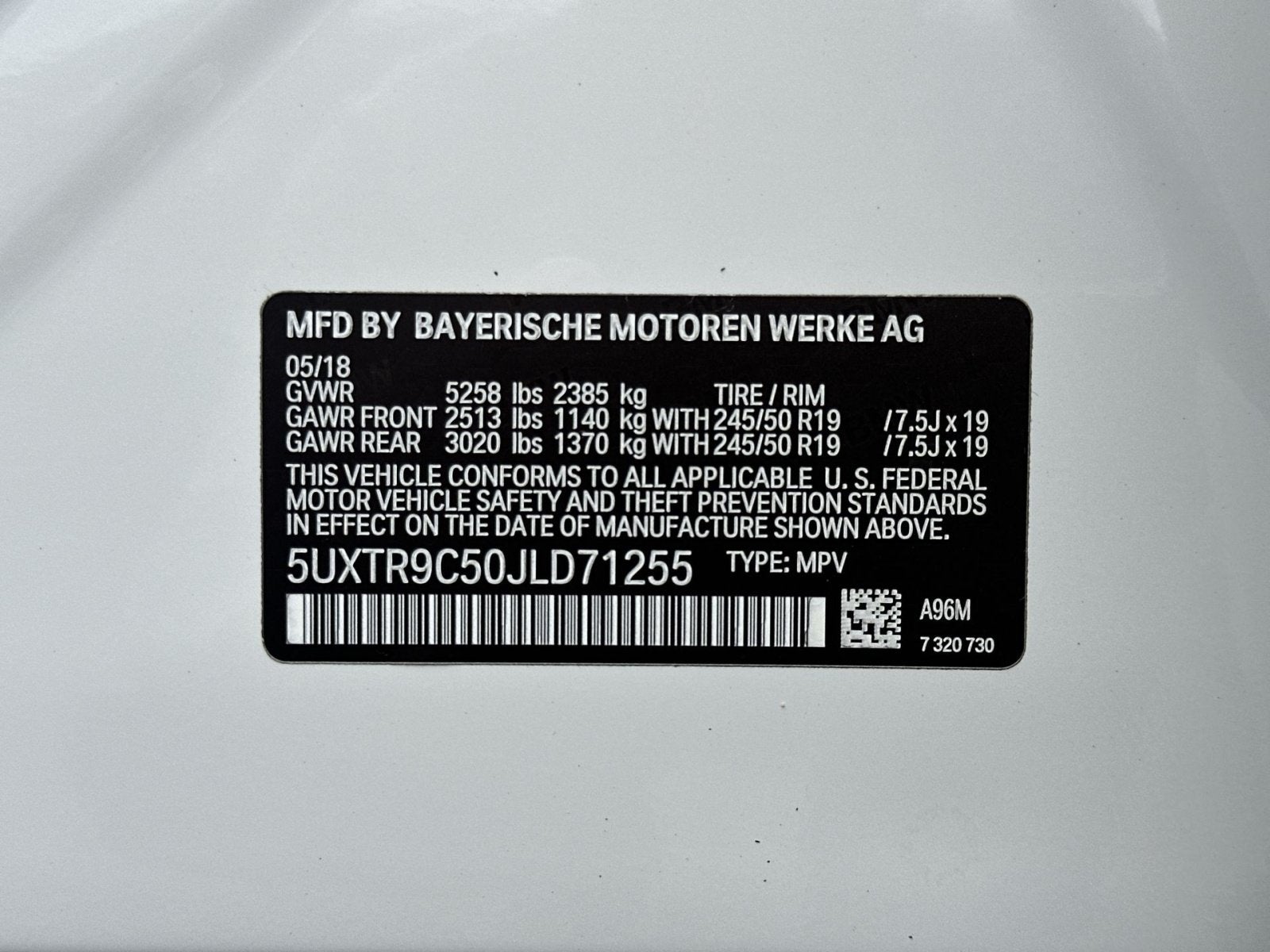 2018 BMW X3 xDrive30i
