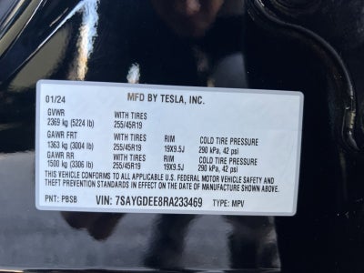 2024 Tesla Model Y Long Range