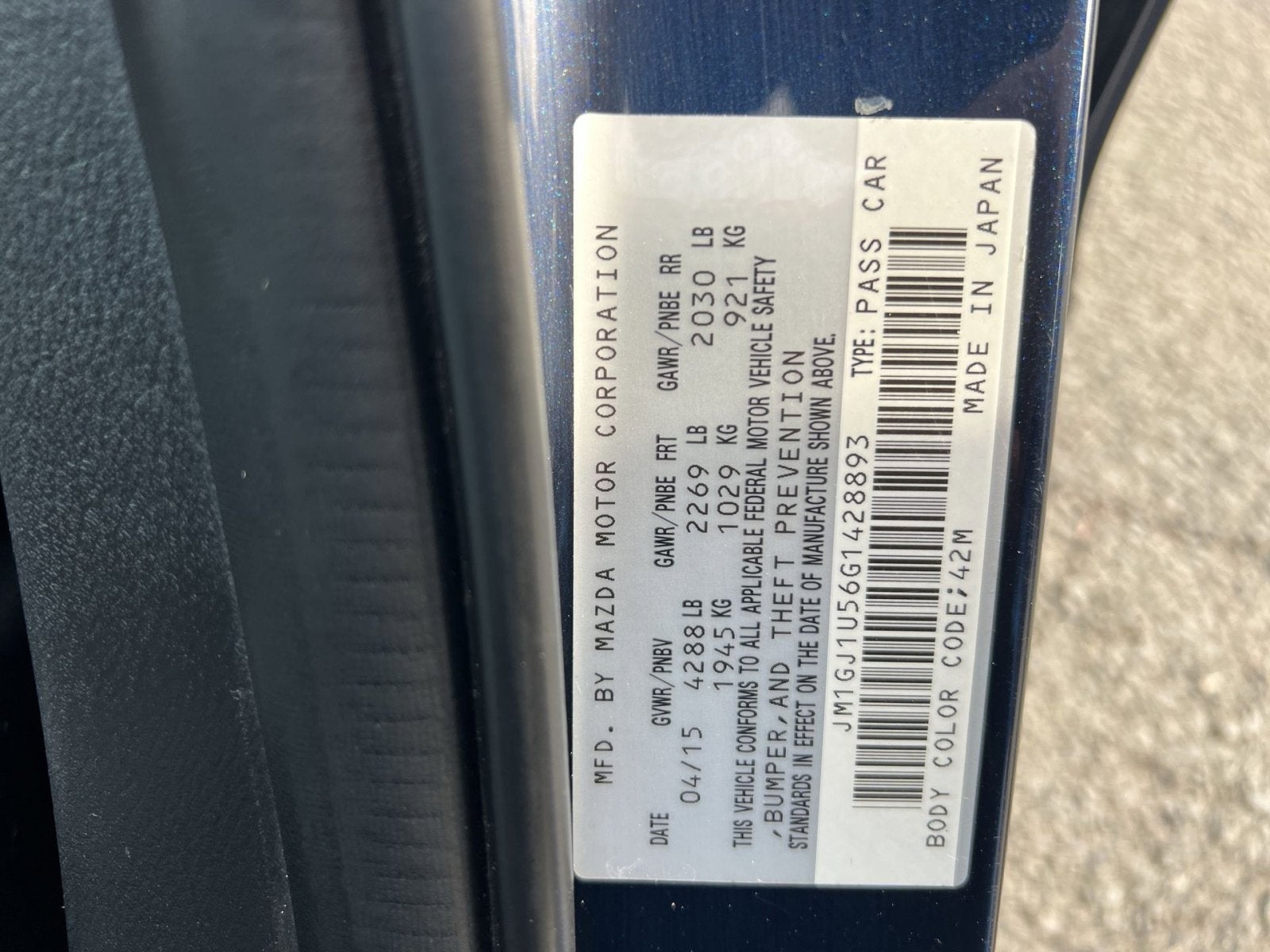 2016 Mazda Mazda6 i Sport