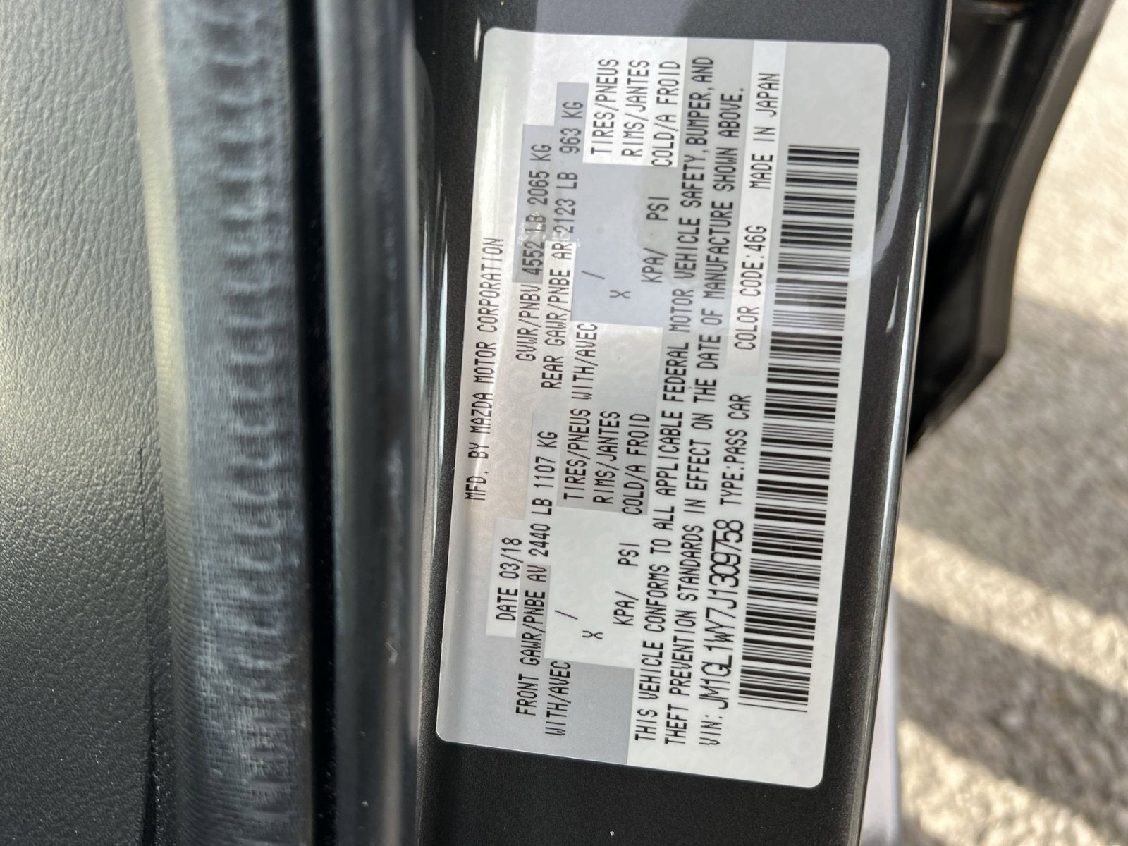 2018 Mazda Mazda6 Grand Touring Reserve