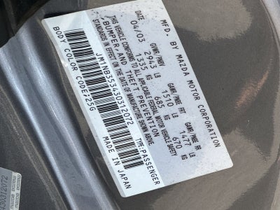 2003 Mazda Mazda Miata Base