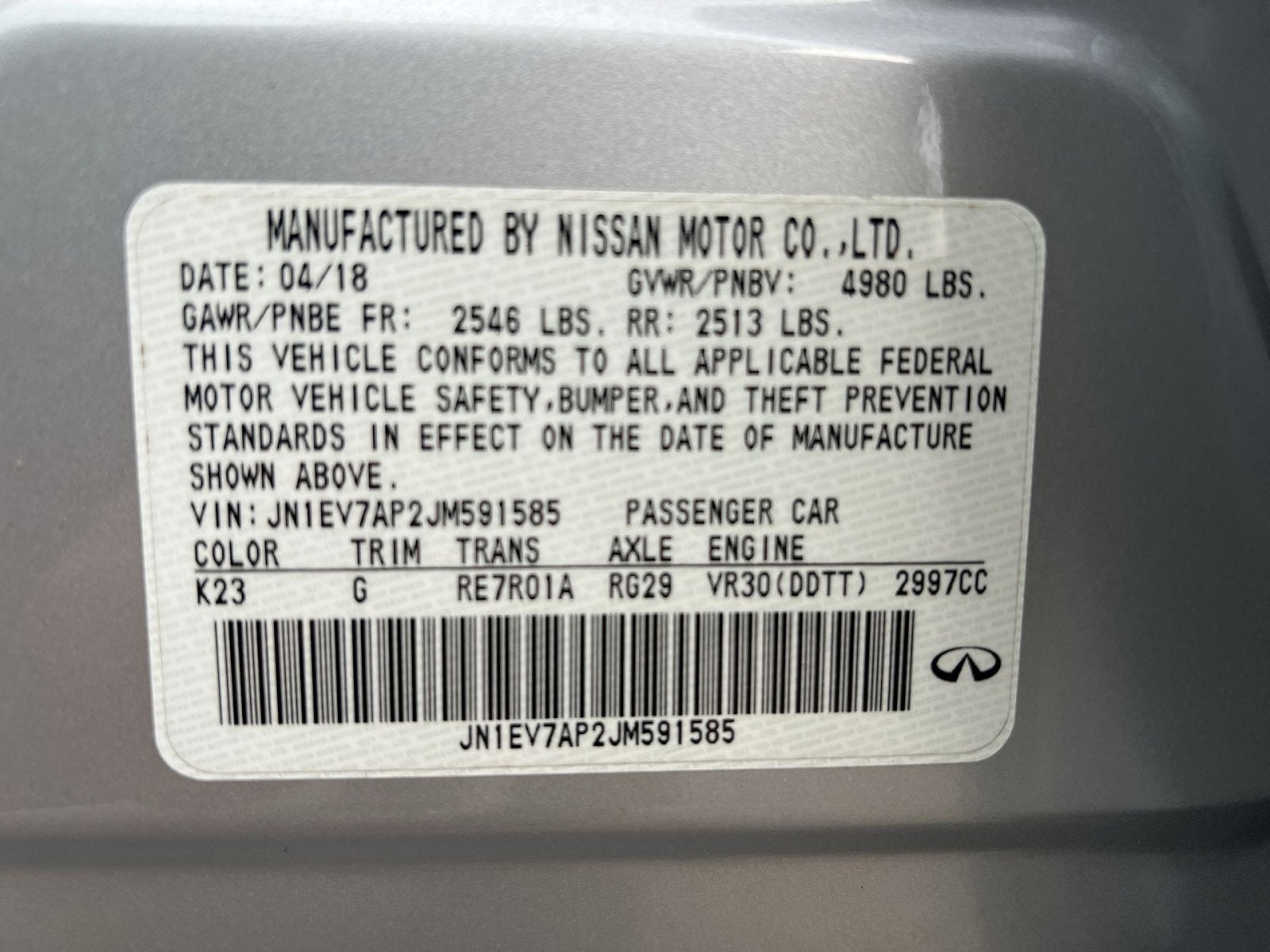 2018 INFINITI Q50 3.0t LUXE