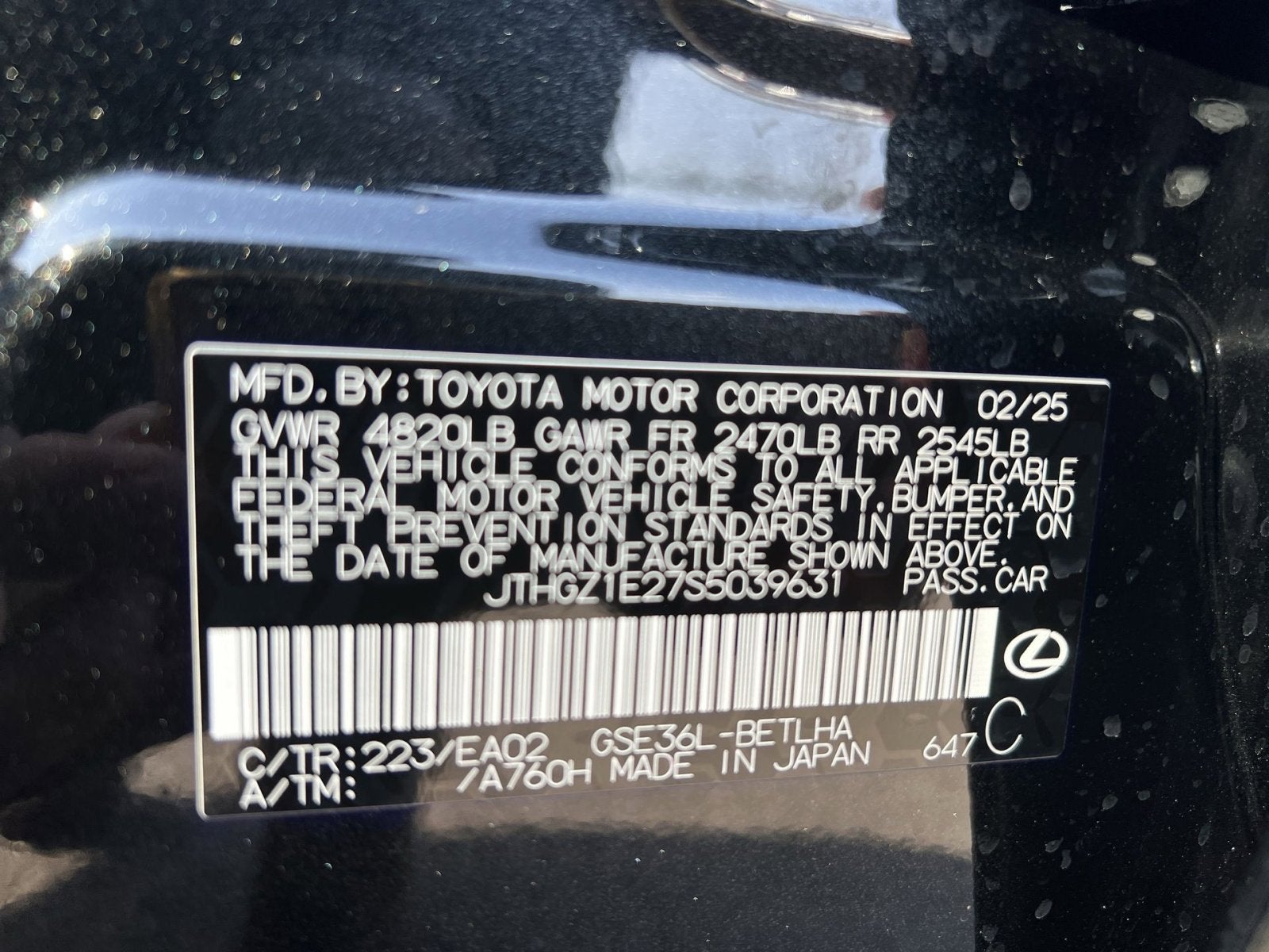 2025 Lexus IS 350 F SPORT