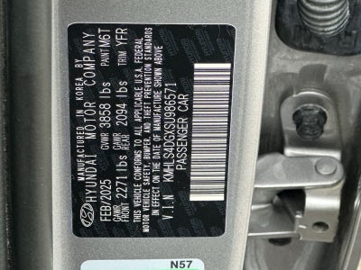 2025 Hyundai Elantra SEL Convenience