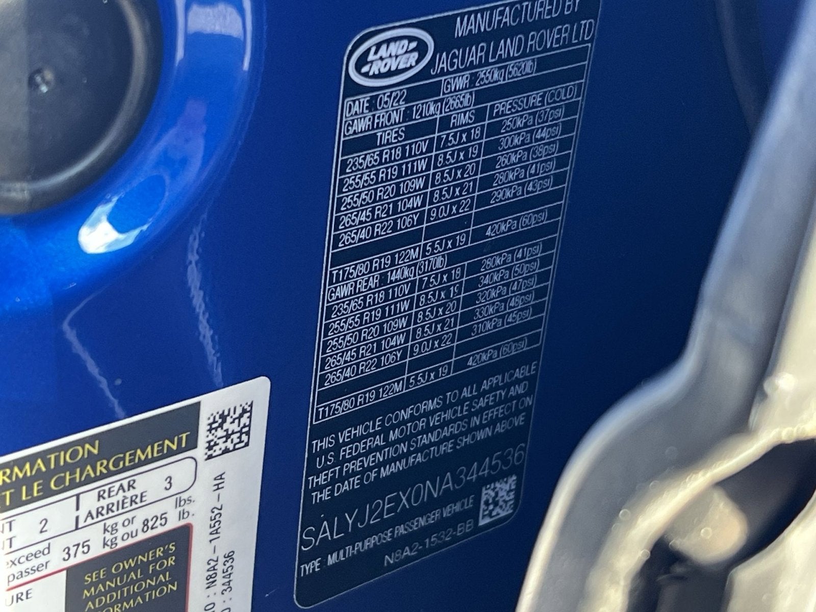 2022 Land Rover Range Rover Velar S