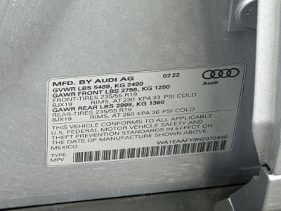 2022 Audi Q5 45 S line Premium Plus