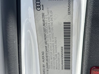 2019 Audi A4 2.0T Premium Plus