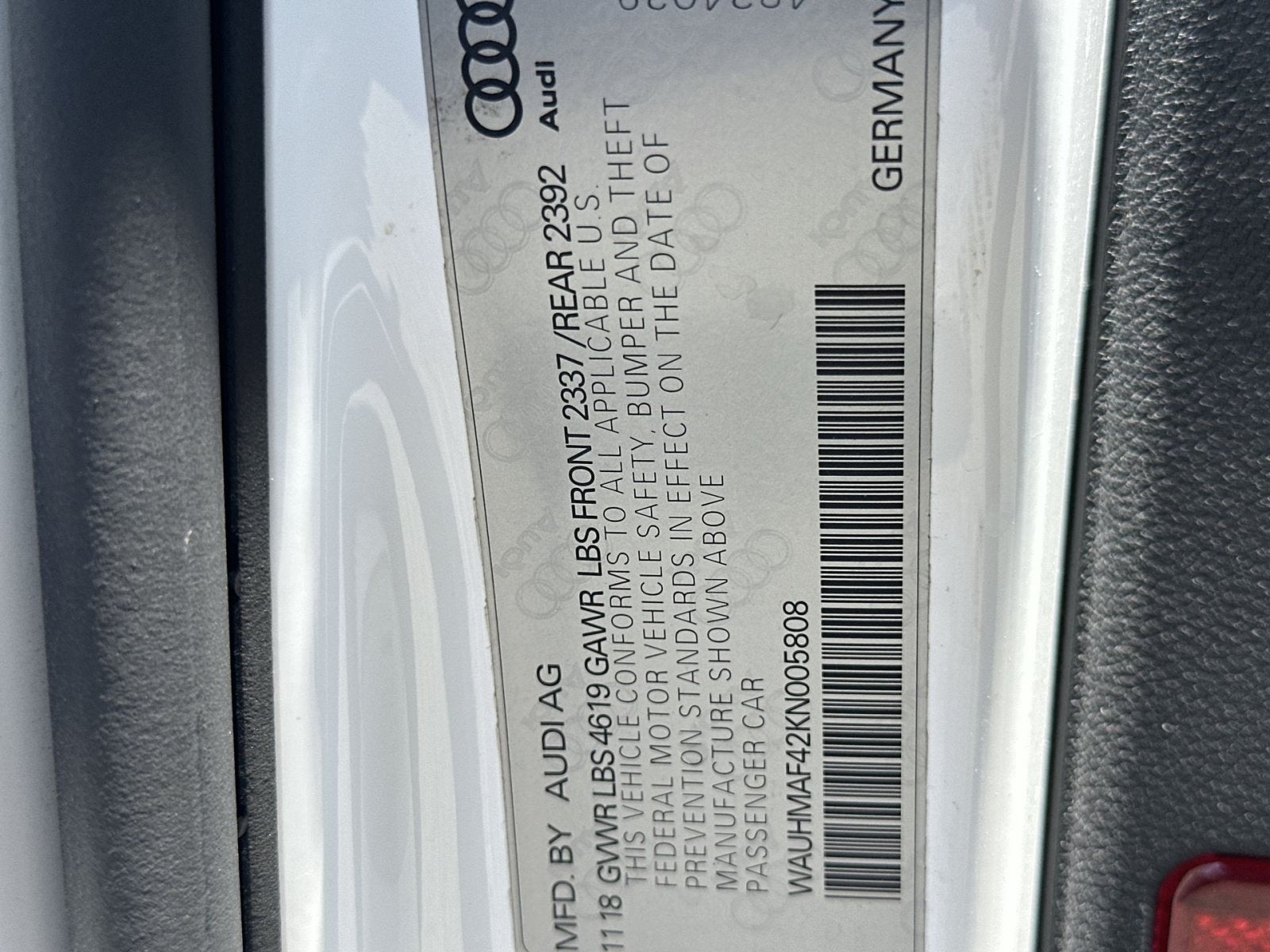 2019 Audi A4 2.0T Premium Plus