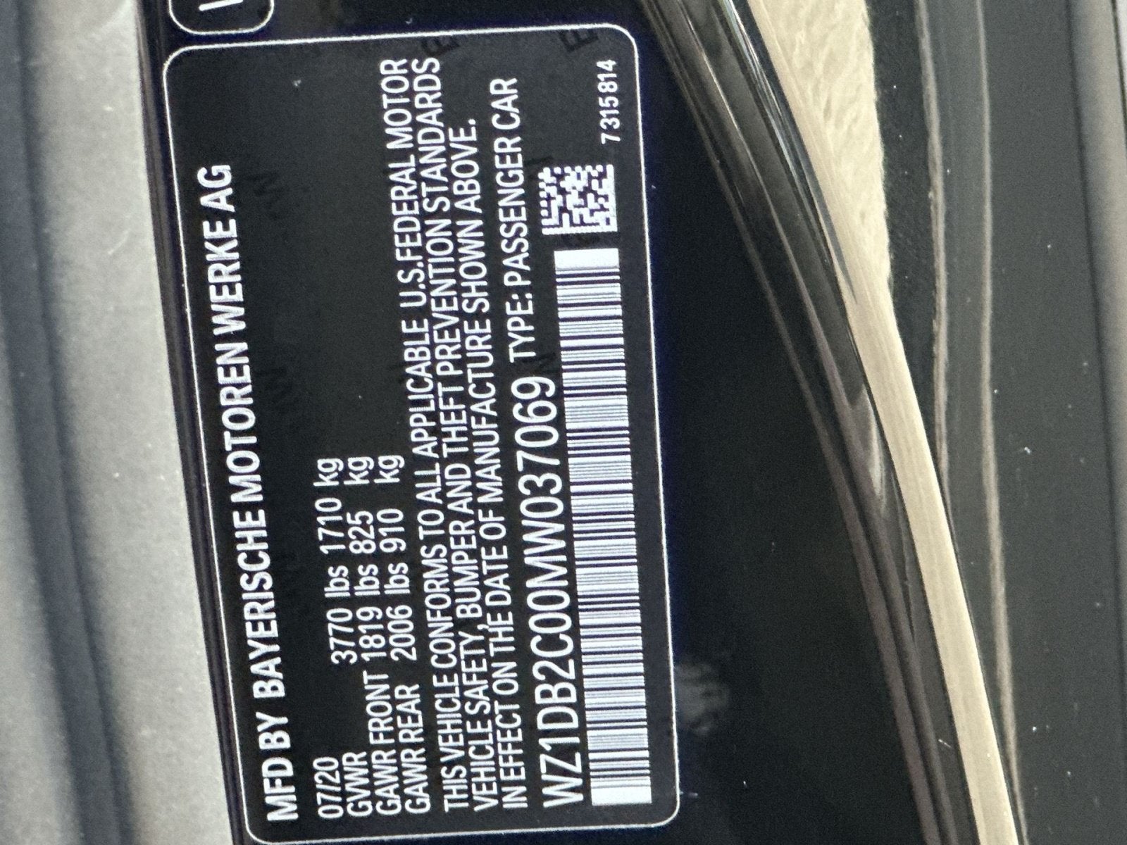 2021 Toyota Supra 2.0