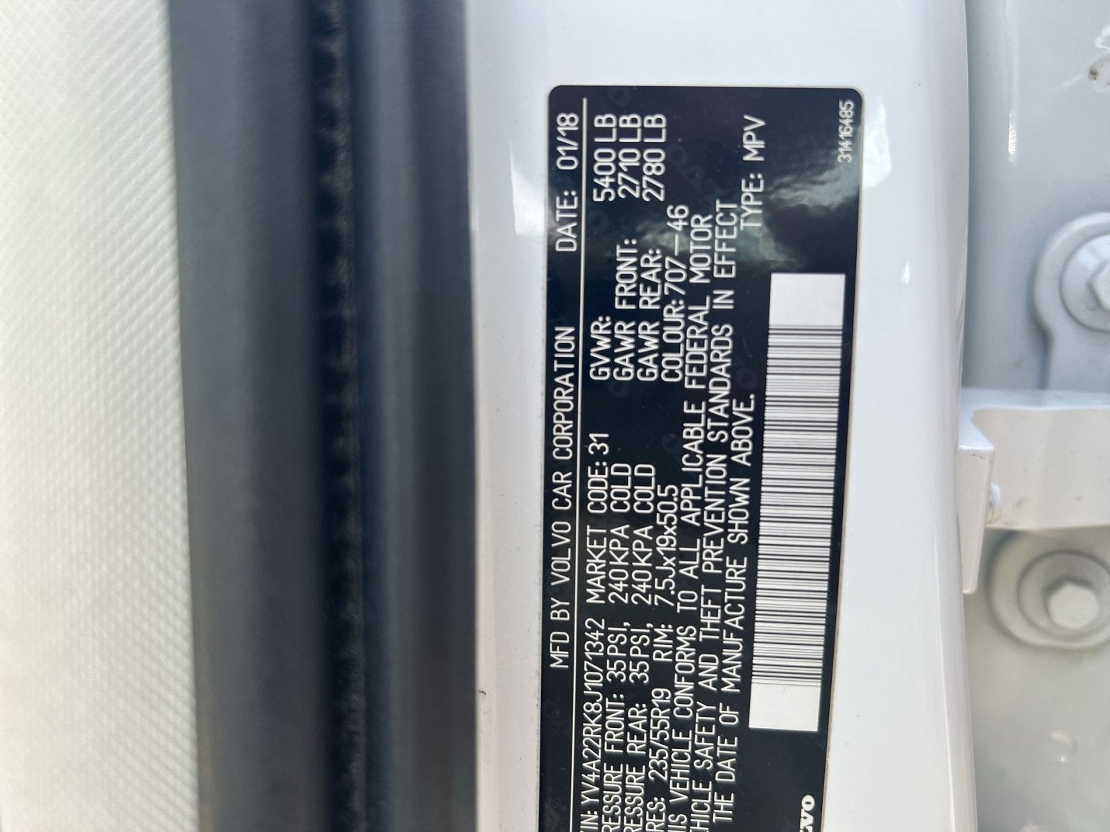 2018 Volvo XC60 T6 Momentum