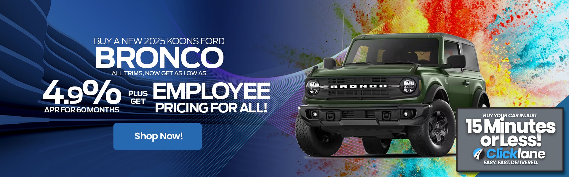 2025 Ford Bronco APR Offer