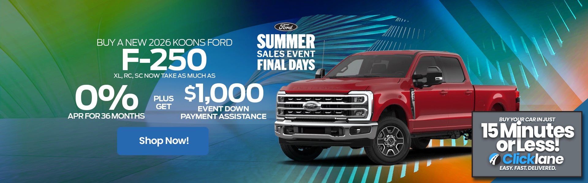 F250 0% APR Offer