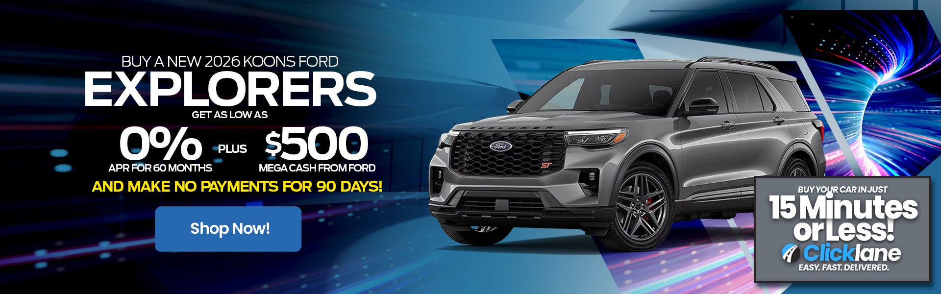 2026 Ford Explorer APR Offer