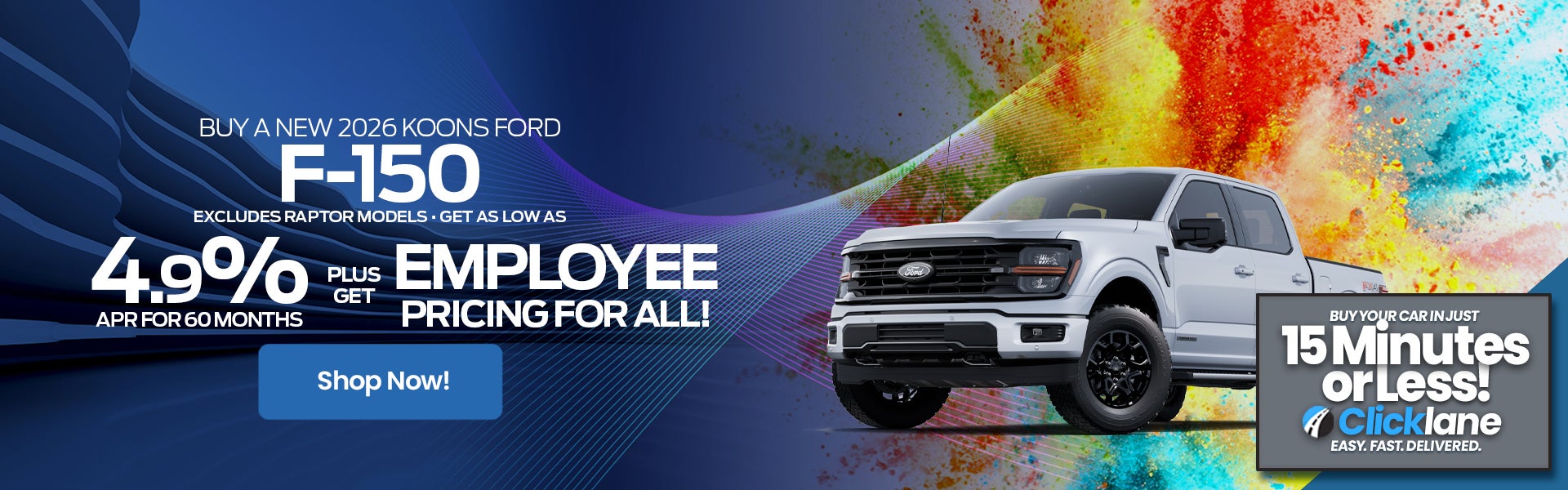 2026 Ford F150 APR Offer