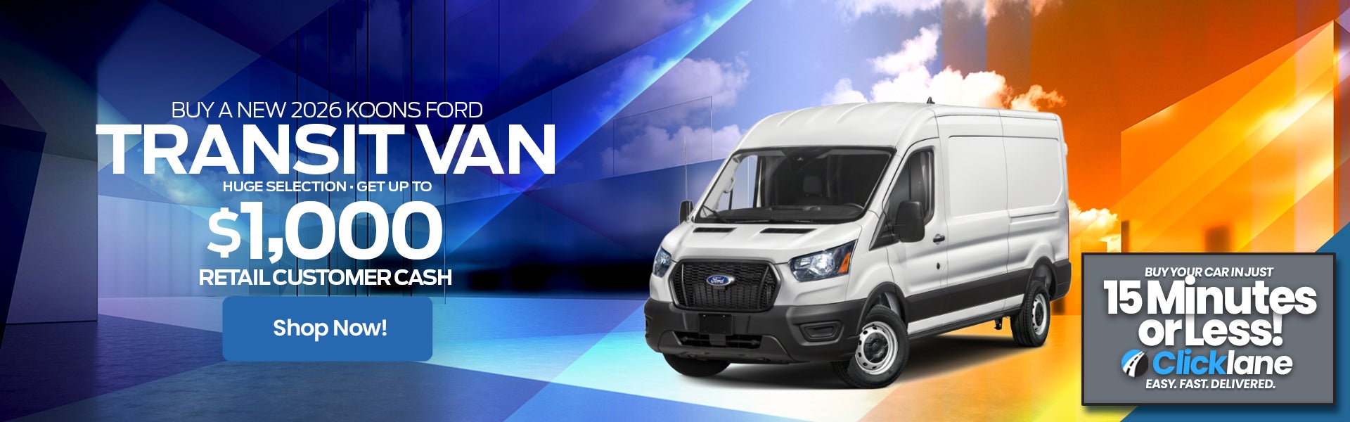 2026 Ford Transit Rebate Offer